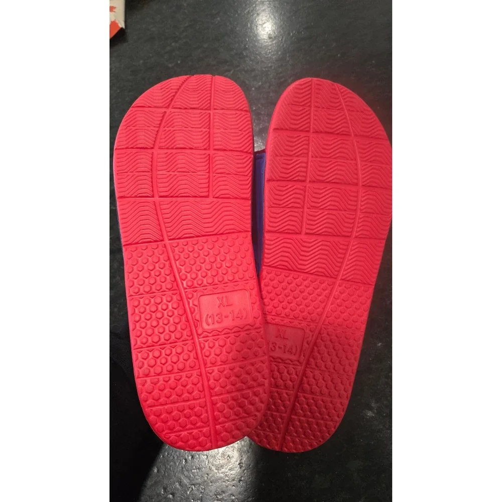 FOCO NFL Buffalo Bills Men's Gel Slide Sandals Blue Red Size XL 13-14‎ NEW